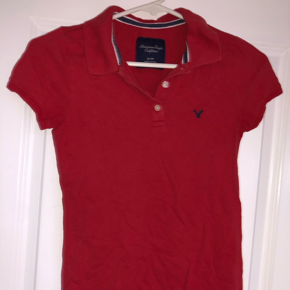 American Eagle Red Polo